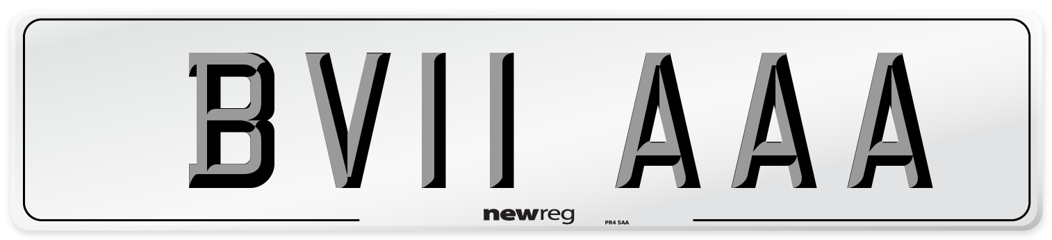 BV11 AAA Number Plate from New Reg